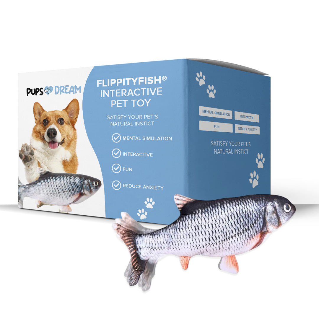 FlippityFish™ interaktivt legetøj til kæledyr
